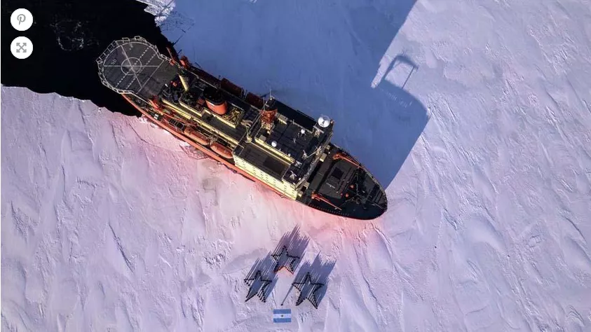 Screenshot 2023-02-14 at 09-29-57 Los tripulantes del Irízar 'dibujaron' en el hielo tres estrellas en honor a la Scaloneta