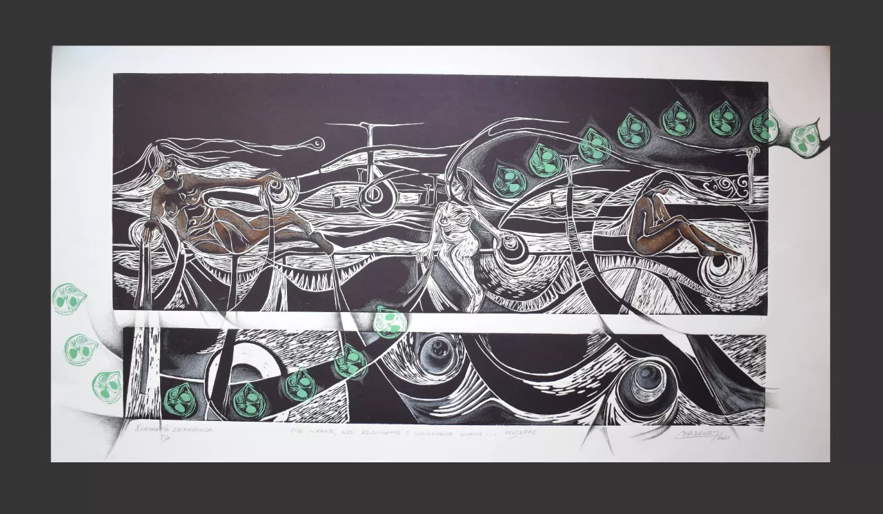 Obra seleccionada en la IV Bienal de Dibujo y Grabado - General Alvear - Mendoza