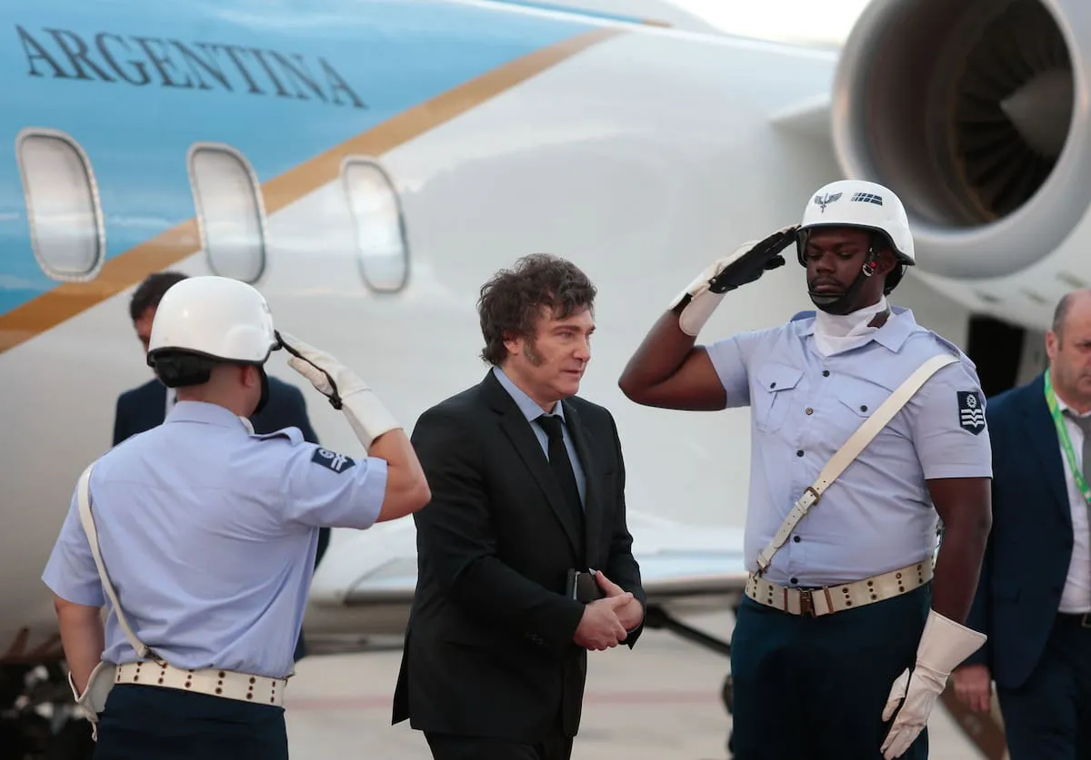 javier-milei-al-llegar-a-rio-de-janeiro-para-la-CXX3RYY5NBCTTMNVH3LOECCTGI