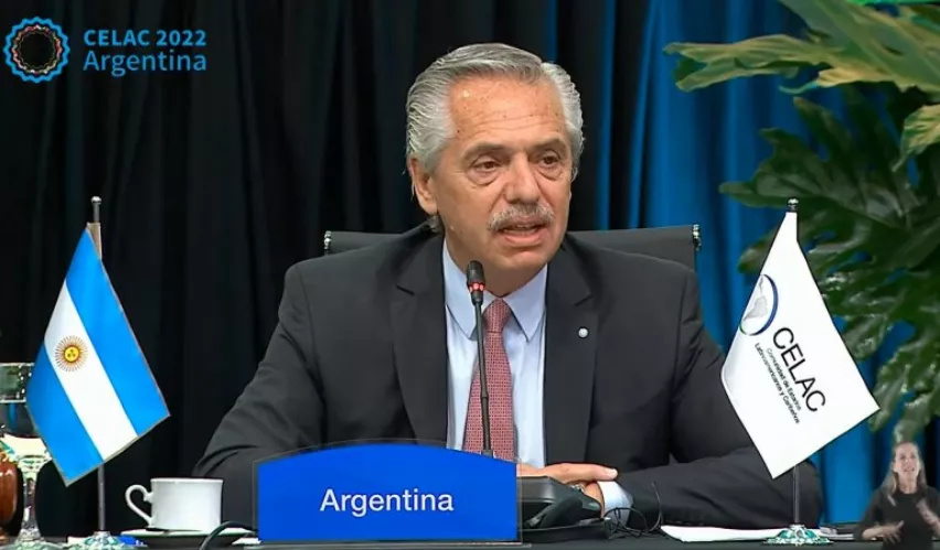 Screenshot 2023-01-24 at 13-50-32 Alberto Fernández abrió la cumbre de la CELAC discurso contra la " ultraderecha" y llamado de unidad en la región - NA