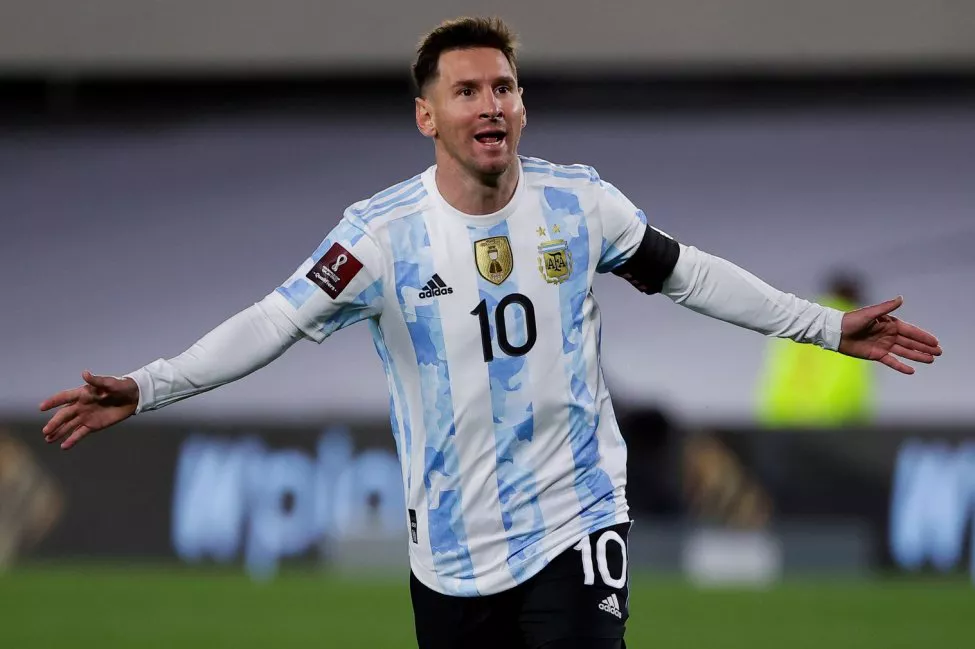 Soccer-Argentinas-Lionel-Messi-logs-hat-trick-breaks-Pele-goals-record